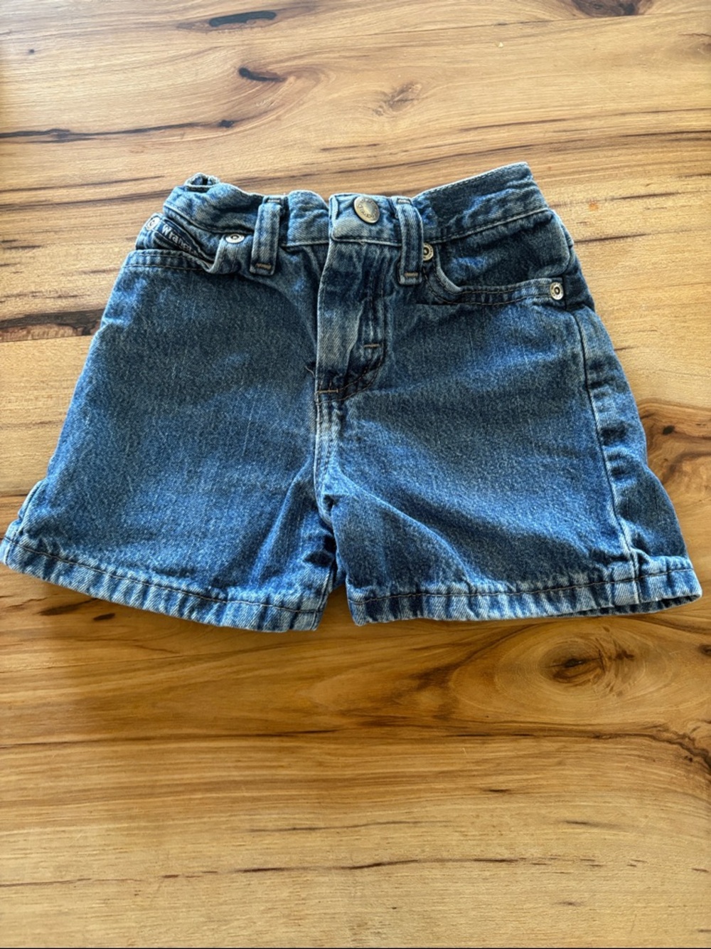 Wrangler Kids Classic Denim Shorts in Blue Wash